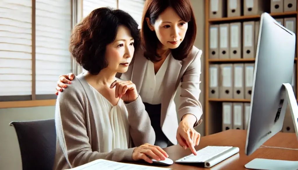 パソコン使えないおばさんが多い職場での対処法