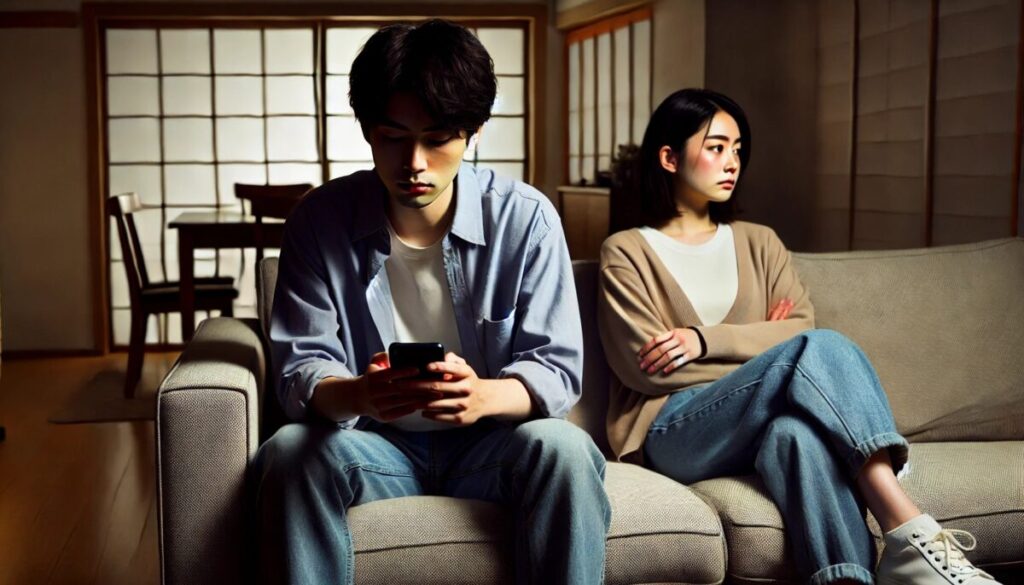携帯ばかりいじる旦那の心理とは